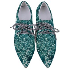 Pool Swimming Pool Water Blue Pointed Oxford Shoes by Pakrebo