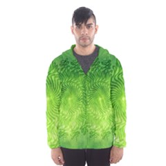 Pagan Mandala Seamless Tileable Green Men s Hooded Windbreaker by Pakrebo