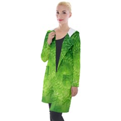 Pagan Mandala Seamless Tileable Green Hooded Pocket Cardigan by Pakrebo