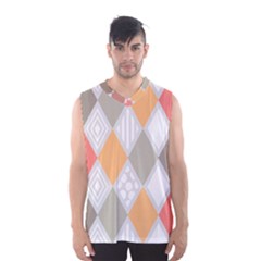 Non Seamless Pattern Diamond Shape Men s Sportswear by Pakrebo