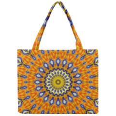 Fractal Kaleidoscope Mandala Mini Tote Bag by Pakrebo