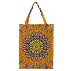 Fractal Kaleidoscope Mandala Classic Tote Bag by Pakrebo