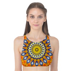 Fractal Kaleidoscope Mandala Tank Bikini Top by Pakrebo