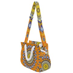 Fractal Kaleidoscope Mandala Rope Handles Shoulder Strap Bag