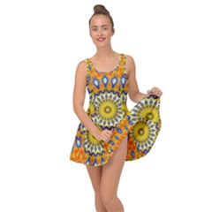 Fractal Kaleidoscope Mandala Inside Out Casual Dress