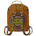 Fractal Kaleidoscope Mandala Flap Pocket Backpack (Large) View3