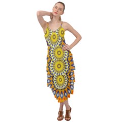 Fractal Kaleidoscope Mandala Layered Bottom Dress