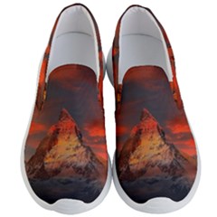 Switzerland Zermatt Mountains Snow Men s Lightweight Slip Ons by Pakrebo