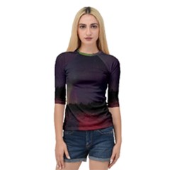 Beautiful Aurora Quarter Sleeve Raglan Tee