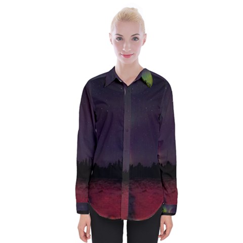 Beautiful Aurora Womens Long Sleeve Shirt by Pakrebo