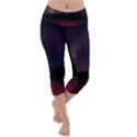 Beautiful Aurora Lightweight Velour Capri Yoga Leggings View1