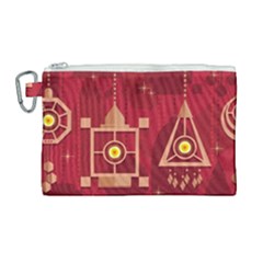 Background Objects Stylized Canvas Cosmetic Bag (large) by Pakrebo