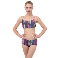 Non Seamless Pattern Background Layered Top Bikini Set by Pakrebo