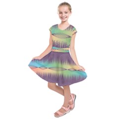 Background Abstract Non Seamless Kids  Short Sleeve Dress by Pakrebo