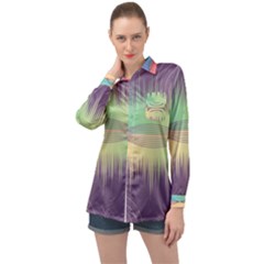 Background Abstract Non Seamless Long Sleeve Satin Shirt