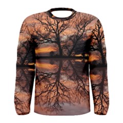 Aurora Sunset Sun Landscape Men s Long Sleeve Tee by Pakrebo