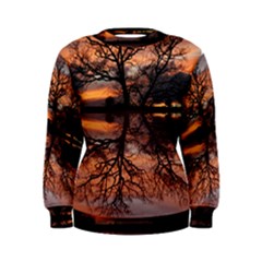 Aurora Sunset Sun Landscape Women s Sweatshirt by Pakrebo