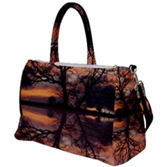 Aurora Sunset Sun Landscape Duffel Travel Bag by Pakrebo