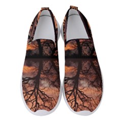 Aurora Sunset Sun Landscape Women s Slip On Sneakers by Pakrebo