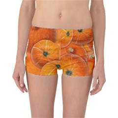 Pumpkin Halloween Fall Thanksgiving Reversible Boyleg Bikini Bottoms by Pakrebo