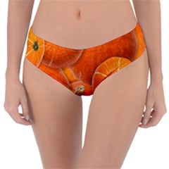 Pumpkin Halloween Fall Thanksgiving Reversible Classic Bikini Bottoms by Pakrebo