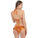 Pumpkin Halloween Fall Thanksgiving Tie It Up Bikini Set View2