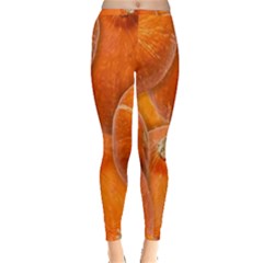 Pumpkin Halloween Fall Thanksgiving Inside Out Leggings by Pakrebo