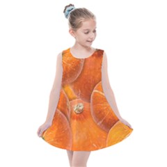 Pumpkin Halloween Fall Thanksgiving Kids  Summer Dress by Pakrebo