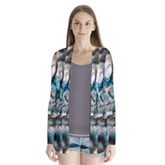 Water Forest Reflections Reflection Drape Collar Cardigan by Pakrebo