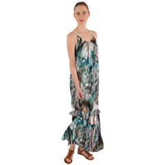 Water Forest Reflections Reflection Cami Maxi Ruffle Chiffon Dress