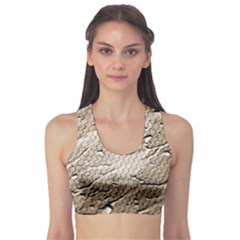 Structure Reference Material Rain Sports Bra by Pakrebo