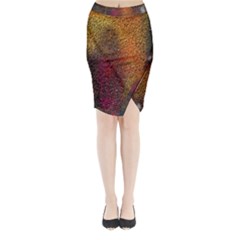 Colors Exploding Paint Spray Midi Wrap Pencil Skirt by Pakrebo