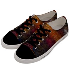 Colors Exploding Paint Spray Men s Low Top Canvas Sneakers by Pakrebo