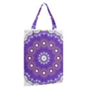 Mandala Abstract Design Pattern Blue Classic Tote Bag View2