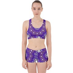 Mandala Abstract Design Pattern Blue Work It Out Gym Set