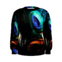 Green And Blue Peacock Feather Women s Sweatshirt View1