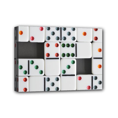 Dominos Dots Fun Mini Canvas 7  X 5  (stretched) by Pakrebo