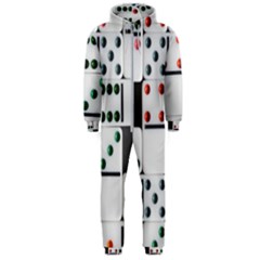 Dominos Dots Fun Hooded Jumpsuit (men)  by Pakrebo