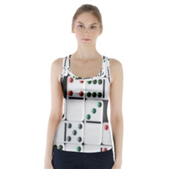 Dominos Dots Fun Racer Back Sports Top by Pakrebo