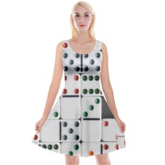 Dominos Dots Fun Reversible Velvet Sleeveless Dress by Pakrebo