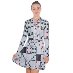 Dominos Dots Fun Long Sleeve Panel Dress by Pakrebo