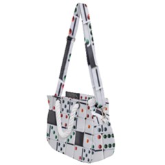 Dominos Dots Fun Rope Handles Shoulder Strap Bag by Pakrebo