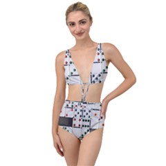 Dominos Dots Fun Tied Up Two Piece Swimsuit by Pakrebo