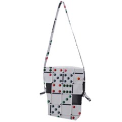 Dominos Dots Fun Folding Shoulder Bag by Pakrebo