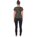 Green Leafy Plant Short Sleeve Sports Top  View2