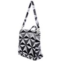 Black And White Diamond Shape Wallpaper Crossbody Backpack View1