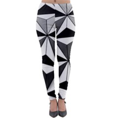 Black And White Diamond Shape Wallpaper Lightweight Velour Leggings by Pakrebo