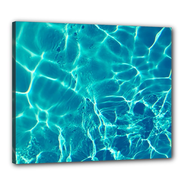 Blue Water Wallpaper Canvas 24  x 20  (Stretched)