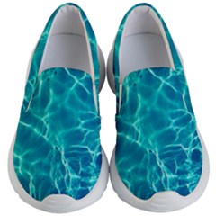 Blue Water Wallpaper Kids  Lightweight Slip Ons by Pakrebo