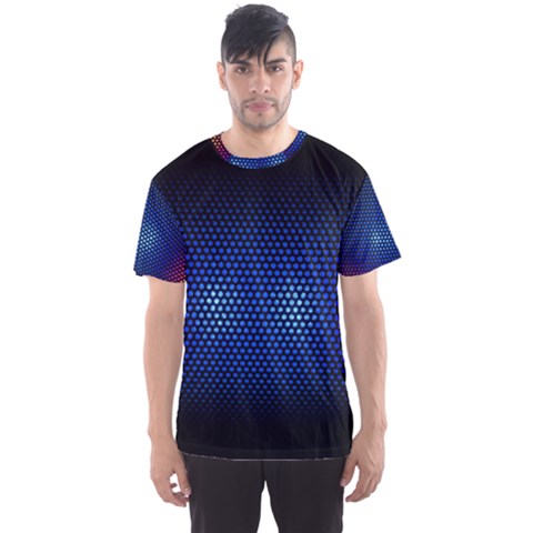 Black Portable Speaker Men s Sports Mesh Tee by Pakrebo